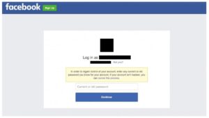 Facebook password 